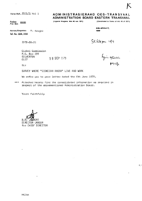 Letter from B B Joubert of the Administration Board Eastern Transvaal to the Ciskei Commission
