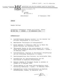 A letter from RF Botha to Geagte Kollega