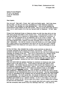 
Letter from Priscilla Hall to Agneta Ekman-Wingate
