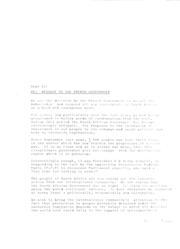 Letter from Murphy Morobe