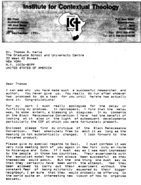 Letter from Smangaliso Mkhatshwa to Thomas Karis
