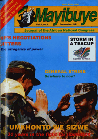 Mayibuye Volume 1 Number 3 SDecember 1990