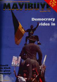 Mayibuye Volume 3 Number 8 September 1992