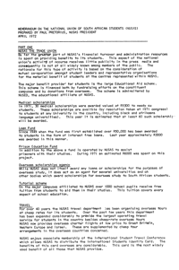 Memorandum on the National Union of South African Students (NUSAS). Part one: NUSAS the trade union
