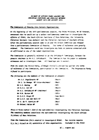 Summary of activities taken against the Christian Institute and Spro-Cas between August 1973 and January 1974
