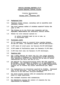 Priority requirements for January 1980 - December 1980
