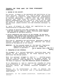 Tasks of the ANC in the present period