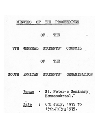 Minutes of the Proceedings of the 7th General