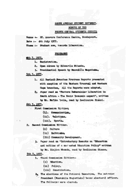 South African Students Movement Minutes of the Fourth General Student Council, Roodepoort, 4th July 1977
