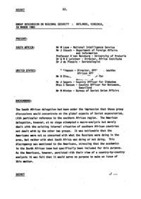 
Group Discussion on Regional Security: Oatlands, Virginia, 18 March 1983
