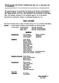 Minutes of the Black Sash National Conference held at Johannesburg 1984