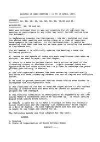 Minutes of NWEC Meeting, 11 - 15 April 1989