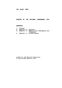 
Minutes of National Conference of the Black Sash held at Grahamstown
