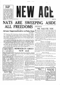 New Age Vol.1 No.1 Oct. 1954