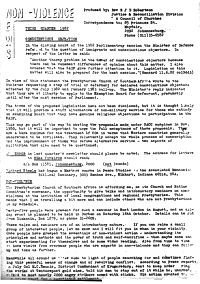 Non-Violence News, Third Quarter, 1982