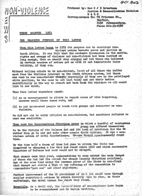 Non-Violence Newsletter, Third quarter 1983