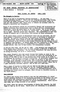 Non-Violence News, Fourth Quarter 1994: The South African Fellowship of Reconciliation.
