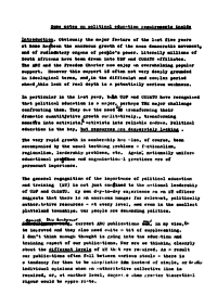Some notes on political education requirements inside
