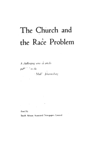 The church and the race problem 