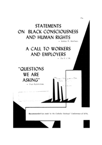 Statements on Black Consciousness and human rights
