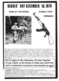 Heroes Day December 16, 1979