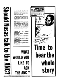 Should NUSAS talk to the ANC?