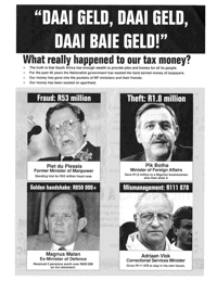 Daai geld, daai geld, daai baie geld!