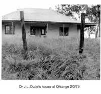 Photograph of Dr. J L Dubes house, at Ohlang