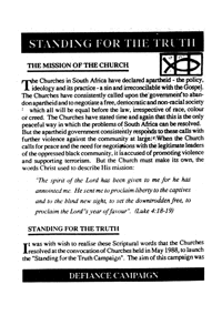 Standing for the truth: the mission of the Church
