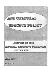 ANC Cultural Boycott Policy