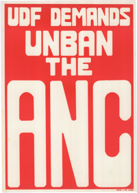 UDF demands: unban the ANC