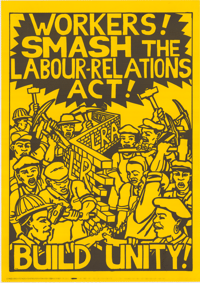 Workers smash the labour relations act