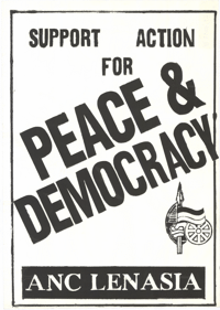 
Support action for peace and democracy  ANC Lenasia
