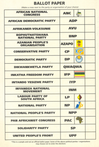 Ballot paper