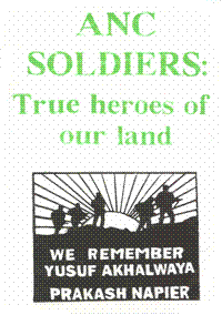 ANC Soldiers : true heroes of our land
