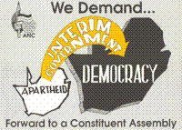 We demand : Interim government : Democracy