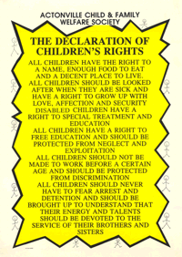 Actonville Child and Family Welfare Society