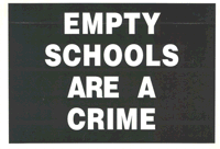 Empty schools are a crime