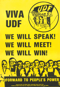 
Viva UDF : We will speak : We will meet : We will win

