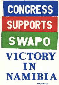 Congress supports SWAPO Victory in Namibia