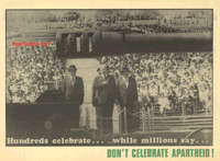 Dont celebrate apartheid