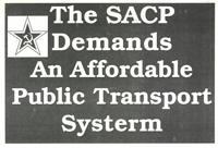 
The SACP demands an affordable public transport system
