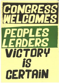 
Congress welcomes peoples leaders victory is certain
