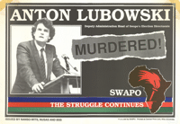 Anton Lubowski - murdered