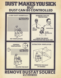 
Dust makes you sick but dust can be controlled
