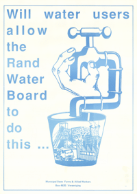 
Will water users allow the Rand Water Board to do this ...
