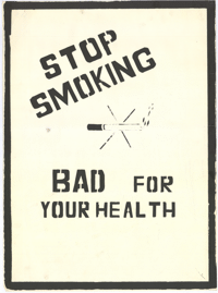 Stop smoking - bad for your health