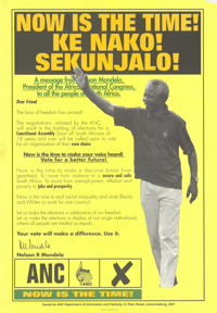 Now is the time! : Ke Nako! : Sekunjalo!