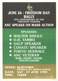 ANC : June 26 - Freedom Day  Rally