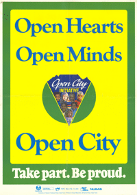 Open hearts : Open minds : Open city